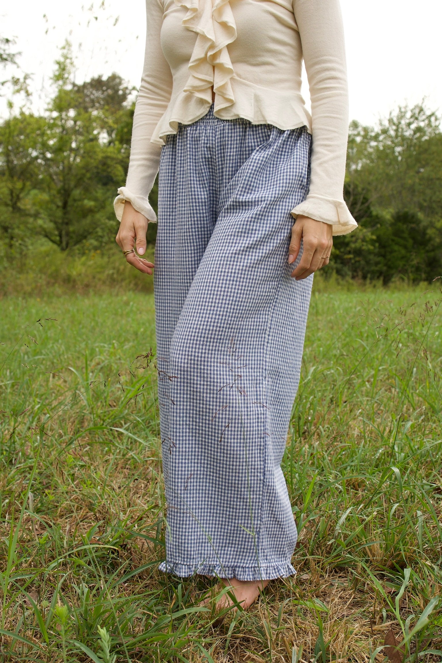 Heirloom Gingham Ruffle Pants