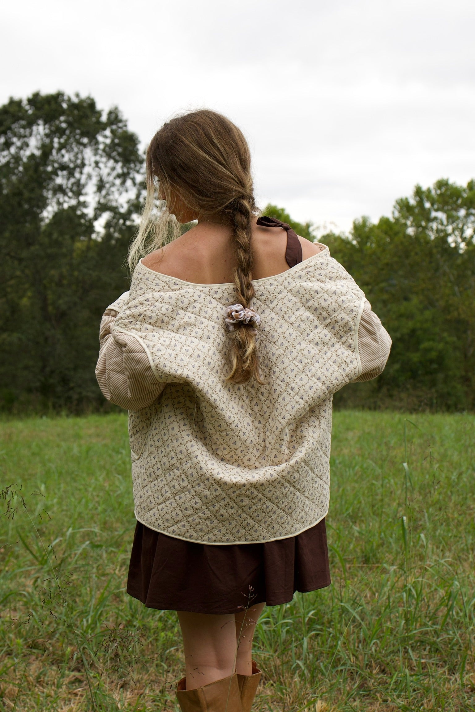 Latte Quilted Coat