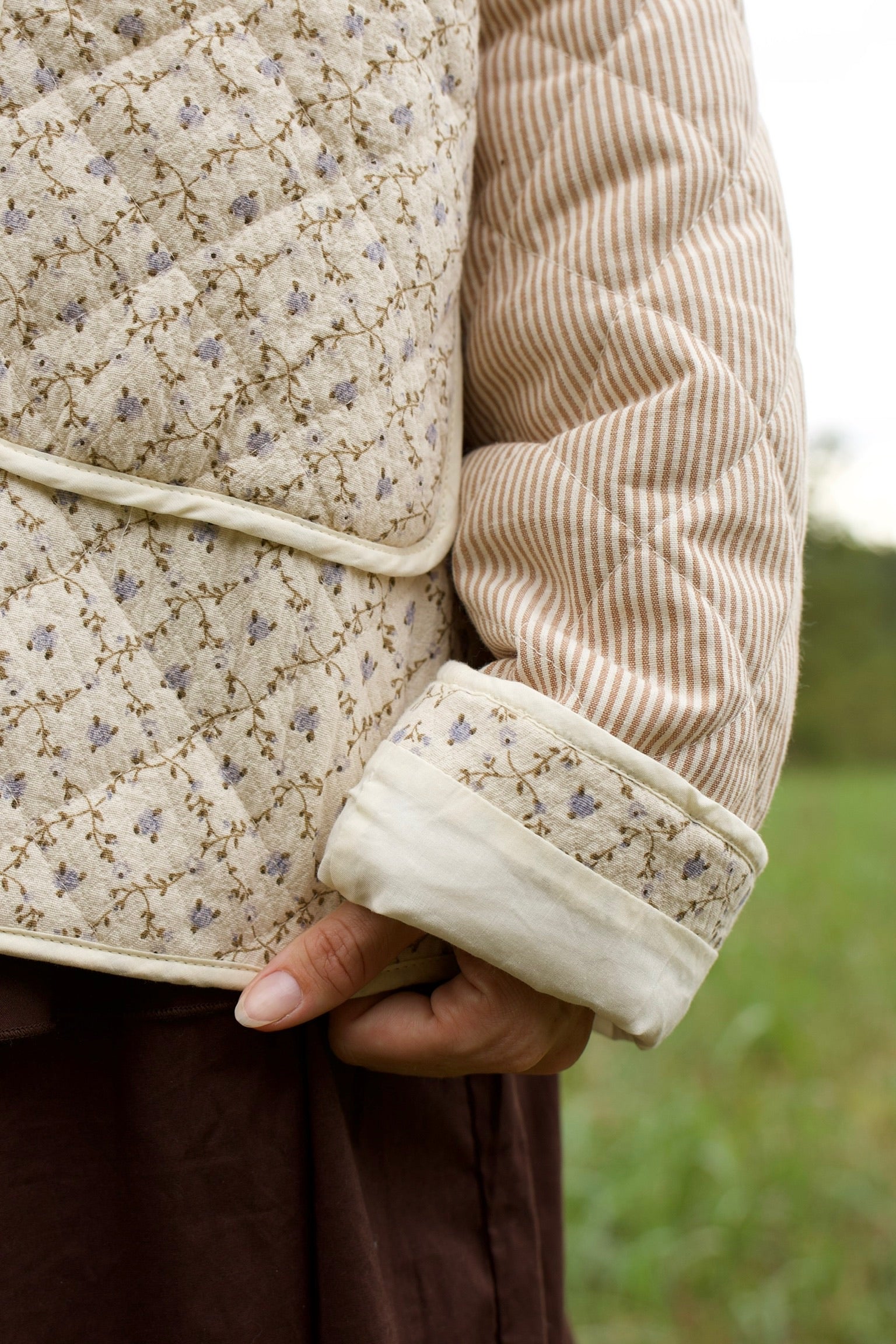Latte Quilted Coat
