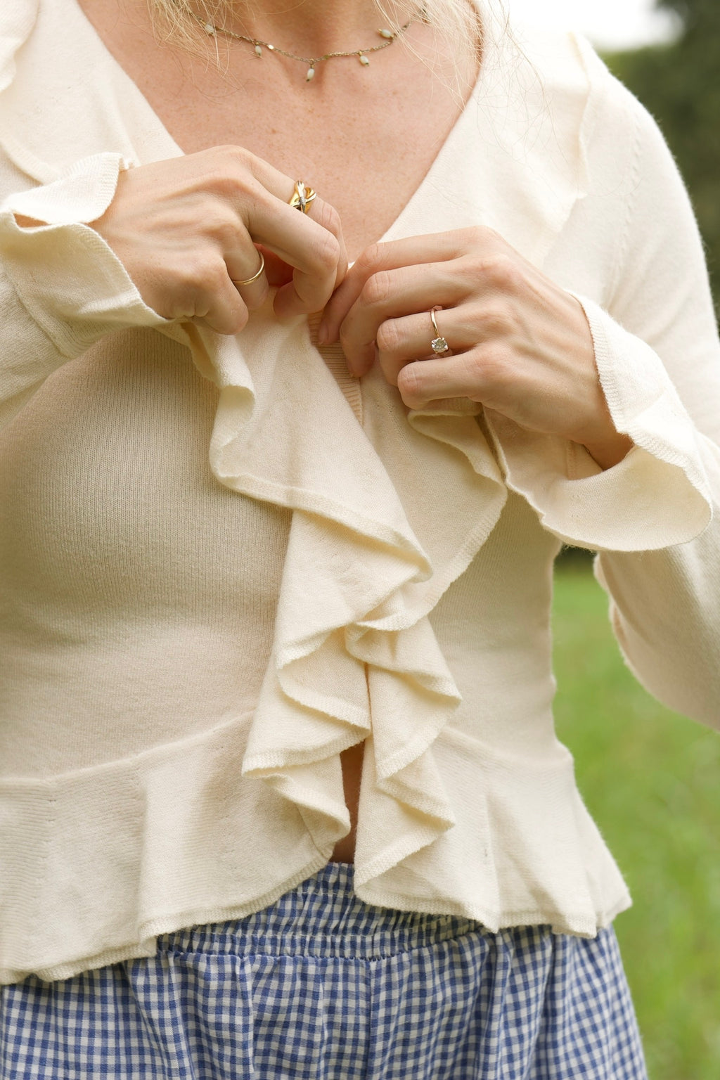 Ruffle Sweater Top