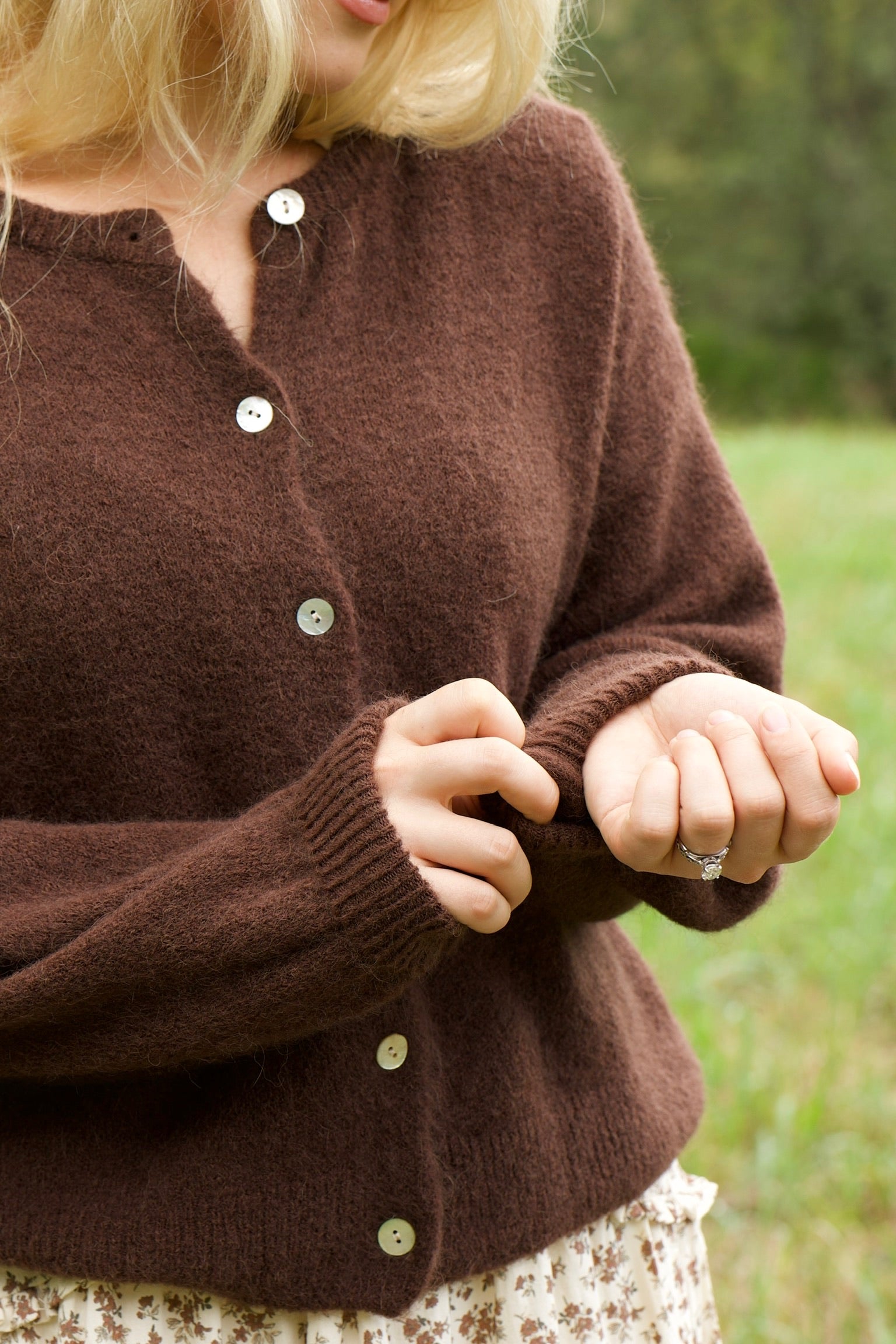 Alpaca Walnut Cardigan