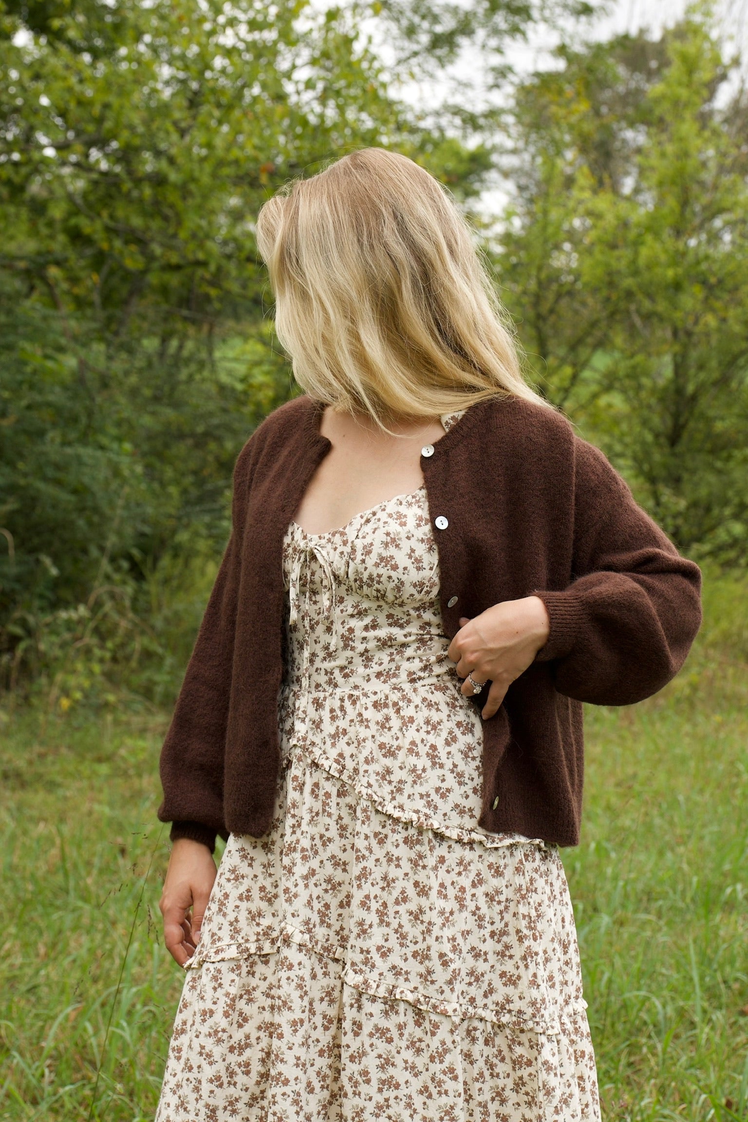 Alpaca Walnut Cardigan